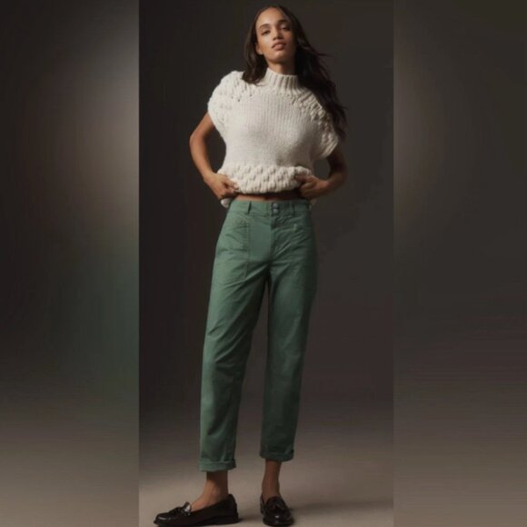 Brand New The Wanderer Mid-Rise Relaxed-Leg Pants by Pilcro - Picture 2 of 8